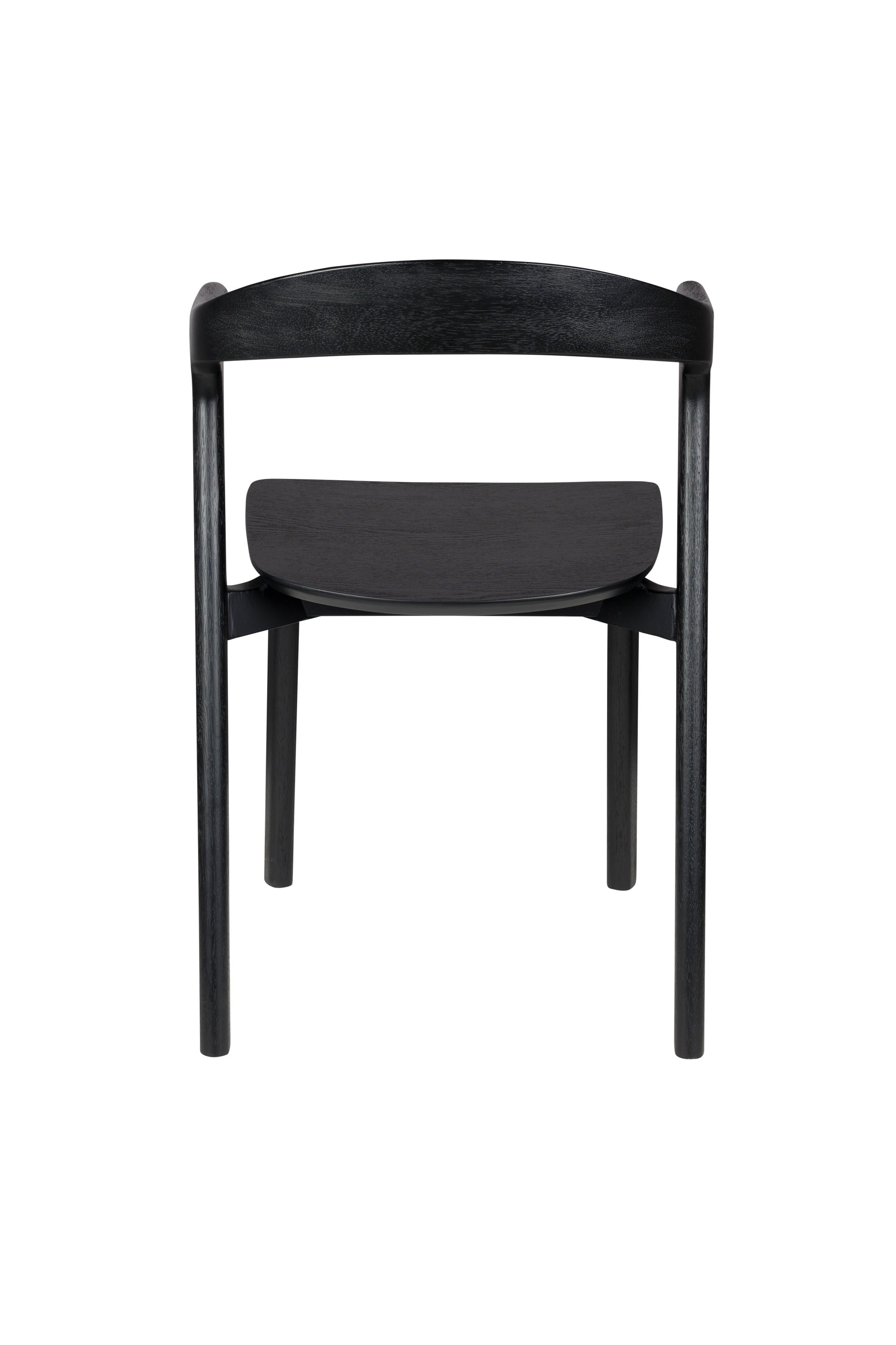 Zuiver Set of 2 Northwood Black Wood Curved Dining Chair
